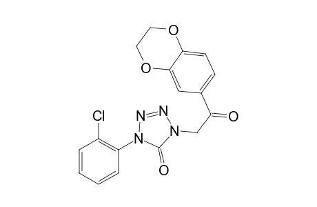 1-(2-Chlorophenyl)-4-[2-(2,3-dihydro-1,4-benzodioxin-6-yl)-2-oxoethyl]-4,5-dihydro-1H-1,2,3,4-tetrazol-5-one