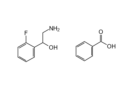 α-(aminomethyl)-o-fluorobenzyl alcohol, benzoate(1:1)(salt)