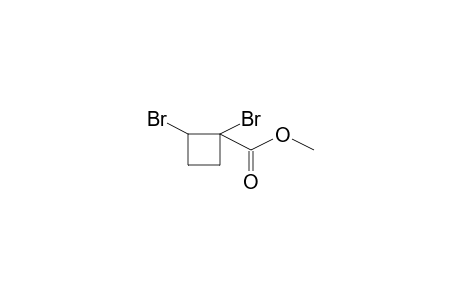 1,2-Dibromocyclobutanecarboxylic, acid, methyl ester