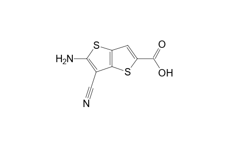 Thieno[3,2-b]thiophene-2-carboxylic acid, 5-amino-6-cyano-