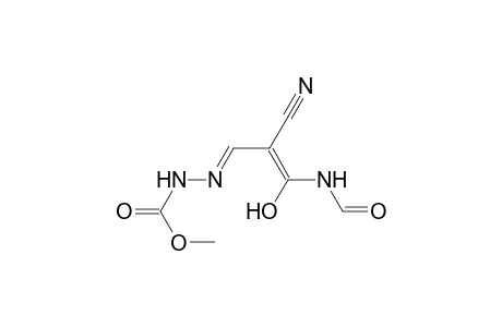 Hydrazinecarboxylic acid, [2-cyano-3-(formylamino)-3-hydroxy-2-propenylidene]-, methyl ester, monosodium salt