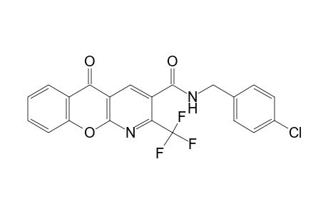 N-(p-CHLOROBENZYL)-5-OXO-2-(TRIFLUOROMETHYL)-5H-[1]BENZOPYRANO[2,3-b]PYRIDINE-3-CARBOXAMIDE