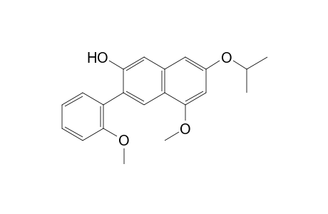 7-Isopropoxy-5-methoxy-3-(2-methoxyphenyl)naphthalene-2-ol