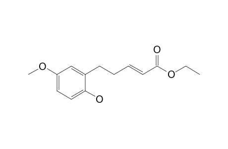 (E)-5-[2-Hydroxy-5-methoxyphenyl]pent-2-enoic acid ethyl ester