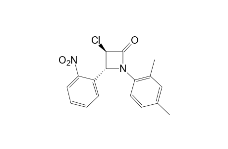 Trans-3-chloro-4-(o-nitrophenyl)-1-(2,4-xylyl)-2-azetidinone