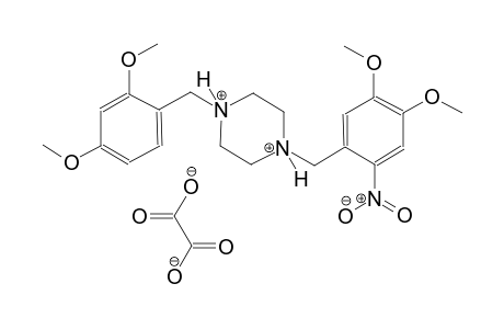 1-(2,4-dimethoxybenzyl)-4-(4,5-dimethoxy-2-nitrobenzyl)piperazinediium oxalate