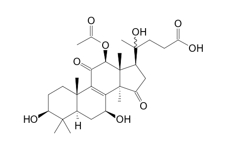 20-HYDROXYLUCIDENIC-ACID-P;(20-XI)-12-BETA-ACETOXY-3-BETA,7-BETA,20-TRIHYDROXY-11,15-DIOXO-25,26,27-TRISNORLANOST-8-EN-24-OIC-ACID