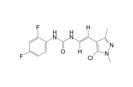 trans-1-[(2-(5-chloro-1,3-dimethylpyrazol-4-yl)vinyl]-3-(2,4-difluorophenyl)urea