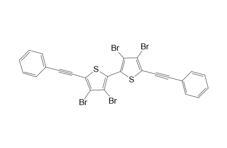 3,3',4,4'-Tetrabromo-5,5'-bis(phenylethynyl)-2,2'-bithiophene