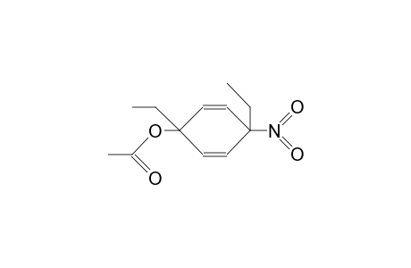 1,4-DIETHYL-4-NITRO-CYCLOHEXA-2,5-DIENYL-ACETATE;(DIASTEREOMER-A)