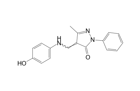 4-[(p-hydroxyanilino)methylene]-3-methyl-1-phenyl-2-pyrazolin-5-one