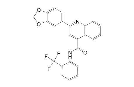 2-(1,3-benzodioxol-5-yl)-N-[2-(trifluoromethyl)phenyl]-4-quinolinecarboxamide