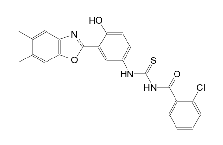 N-(2-chlorobenzoyl)-N'-[3-(5,6-dimethyl-1,3-benzoxazol-2-yl)-4-hydroxyphenyl]thiourea