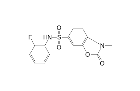 6-benzoxazolesulfonamide, N-(2-fluorophenyl)-2,3-dihydro-3-methyl-2-oxo-