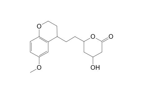 4-Hydroxy-6-[2'-(6''-methoxychroman-4''-yl)ethyl]-tetrahydro-2H-pyran-2-one