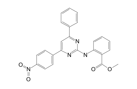 2-(4-(4-Nitrophenyl)-6-phenyl-2-pyrimidinylamino)benzoic acid methyl ester