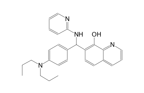 7-[[4-(dipropylamino)phenyl](2-pyridinylamino)methyl]-8-quinolinol