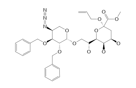 METHYL-4-AZIDO-2,3-DI-O-BENZYL-4-DEOXY-BETA-L-ARABINOPYRANOSYL-(1->8)-(ALLYL-3-DEOXY-ALPHA-D-MANNO-OCT-2-ULOPYRANOSIDE)-ONATE