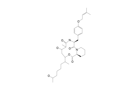 (3S,12S)-7-hydroxy-9-(6-hydroxy-1-methyl-heptyl)-6-methyl-3-[4-(3-methylbut-2-enoxy)benzyl]-10-oxa-1,4-diazabicyclo[10.4.0]hexadecane-2,5,11-trione