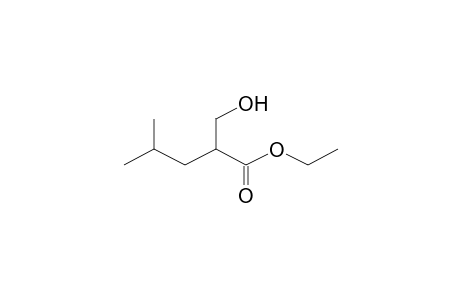 Pentanoic acid, 2-(hydroxymethyl)-4-methyl-, ethyl ester