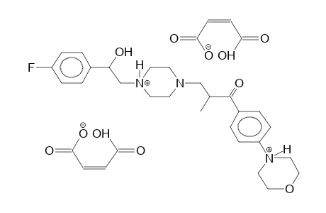 1-[2-HYDROXY-2-(4-FLUOROPHENYL)ETHYL]-4-[2-METHYL-2-(4-MORPHOLINO)BENZOYLETHYL]PIPERAZINE, DIMALEATE