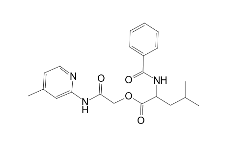 2-[(4-Methyl-2-pyridinyl)amino]-2-oxoethyl 2-(benzoylamino)-4-methylpentanoate