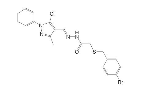 2-[(4-bromobenzyl)sulfanyl]-N'-[(E)-(5-chloro-3-methyl-1-phenyl-1H-pyrazol-4-yl)methylidene]acetohydrazide