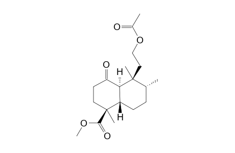 METHYL-(10-R)-12-ACETOXY-1-OXO-13,14,15,16-TETRANOR-ENT-HALIMAN-18-OATE