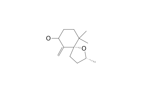 1-Oxaspiro[4.5]decan-7-ol, 2,10,10-trimethyl-6-methylene-, [2R-[2.alpha.,5.alpha.(S*)]]-