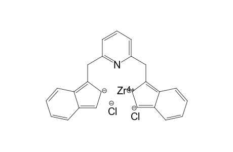 zirconium(IV) 1,1'-(pyridine-2,6-diylbis(methylene))bis(2H-inden-2-ide) dichloride