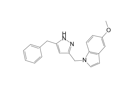 1-((5-Benzyl-1H-pyrazol-3-yl)methyl)-5-methoxy-1H-indole