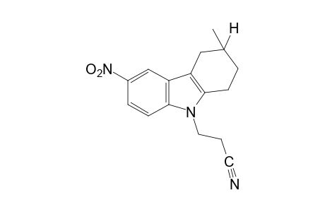 3-methyl-6-nitro-1,2,3,4-tetrahydrocarbazole-9-propionitrile