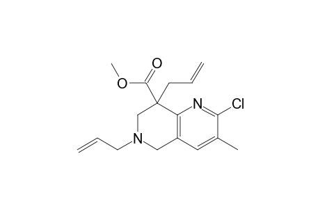 Methyl 6,8-Diallyl-2-chloro-3-methyl-5,6,7,8-tetrahydro-1,6-naphthyridine-8-carboxylate