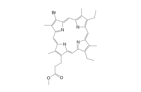 2-Bromo-1,3,5,8-tetramethyl-4,6-diethyl-7-[2-(methoxycarbonyl)ethyl]porphyrin