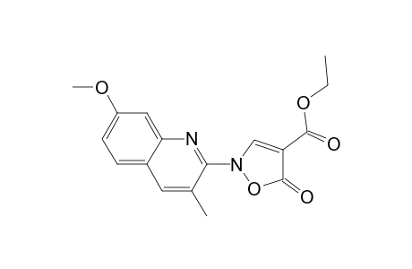 Ethyl 2-(7-methoxy-3-methylquinolin-2-yl)-5-oxo-2,5-dihydroisoxazole-4-carboxylate