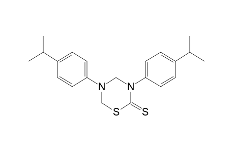 3,5-bis(p-cumenyl)tetrahydro-2H-1,3,5-thiadiazine-2-thione