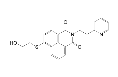 4-[(2-hydroxyethyl)thio]-N-[2-(2-pyridyl)ethyl]naphthalimide