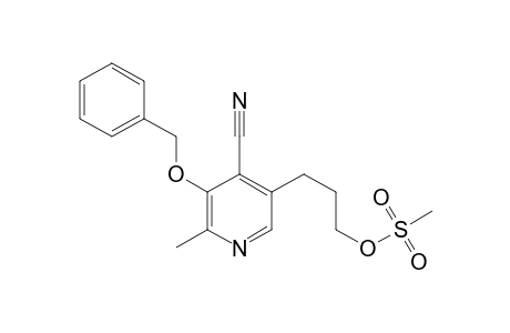 3-(5'-Benzyloxy-4'-cyano-6'-methyl-3'-pyridyl)propyl methane-sulfonate