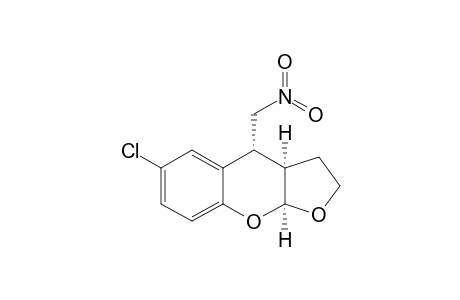 3A,4-Trans-3A,9A-cis-6-chloro-4-(nitromethyl)-2,3,3A,9A-tetrahydro-4H-furo-[2.3-B]-chromene