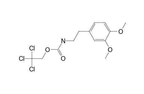 Carbonic acid, monoamide, N-(3,4-dimethoxyphenethyl)-, 2,2,2-trichloroethyl ester