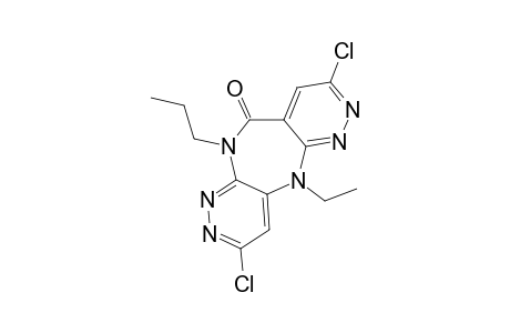 3,8-DICHLORO-5-ETHYL-5,11-DIHYDRO-11-PROPYLDIPYRIDAZINO-[3,4-B:3',4'-E]-[1,4]-DIAZEPIN-10-ONE