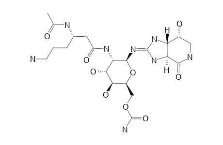 (-)-(2-S,3-S,4-R)-10-DE-O-CARBAMOYL-12-O-CARBAMOYL-N-(BETA)-ACETYLSTREPTOTHRICIN_F