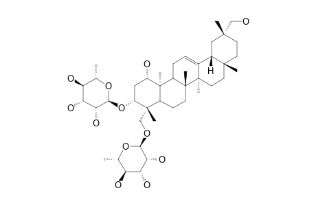 1-ALPHA,3-BETA,23,29-TETRAHYDROXYOLEAN-12-ENE-3-O-ALPHA-L-RHAMNOPYRANOSYL-23-O-ALPHA-L-RHAMNOPYRANOSIDE