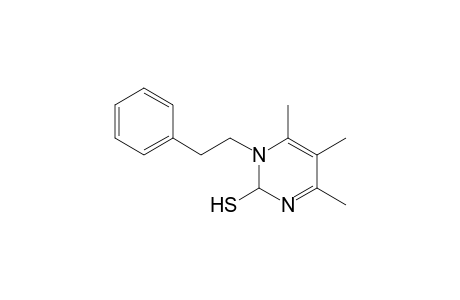 Pyrimidine-2-thiol, 4,5,6-trimethyl-1-(2-phenylethyl)-