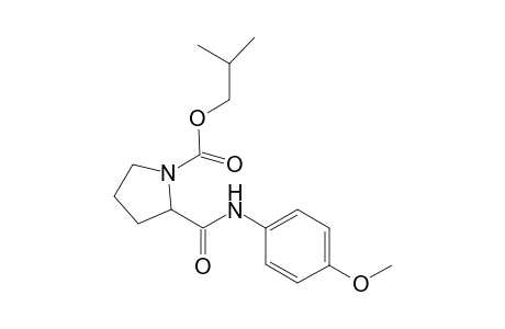 Isobutyl 2-[(4-methoxyanilino)carbonyl]-1-pyrrolidinecarboxylate