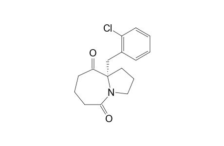 (S)-9a-(2-chlorobenzyl)hexahydro-5H-pyrrolo[1,2-a]azepine-5,9(6H)-dione