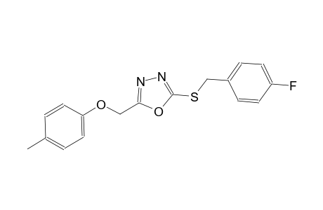 {5-[(4-fluorobenzyl)sulfanyl]-1,3,4-oxadiazol-2-yl}methyl 4-methylphenyl ether