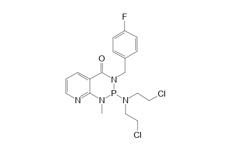 2-(bis(2-chloroethyl)amino)-3-(4-fluorobenzyl)-1-methyl-2,3-dihydropyrido[2,3-d][1,3,2]diazaphosphinin-4(1H)-one