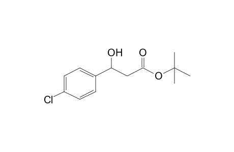 Propanoic acid, 3-(4'-chlorophenyl)-3-hydroxy-, t-butyl ester