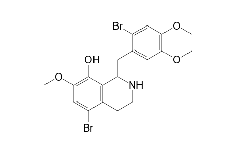 rec-5-Bromo-1-(2-Bromo-4,5-dimethoxybenzyl)-8-hydroxy-7-methoxy-1,2,3,4-tetrahydroisoquinoline